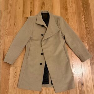 Zara Men's Beige Pea Coat